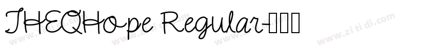THEQHope Regular字体转换